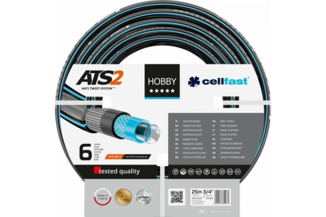 Купить 15.2.Шланг садовый Cellfast Hobby ATS 3/4" 25м 16-220 454645 67813 фото №1