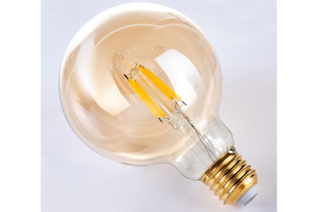 Купить Лампа светодиодная Vintage. Форма шар. LED-G95-6W-GLV21GO  UNIEL фото №3
